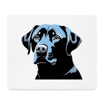Labrador Retriever Head - Pet Dog Sticker - Mouse Pad (horizontal) - white - Front