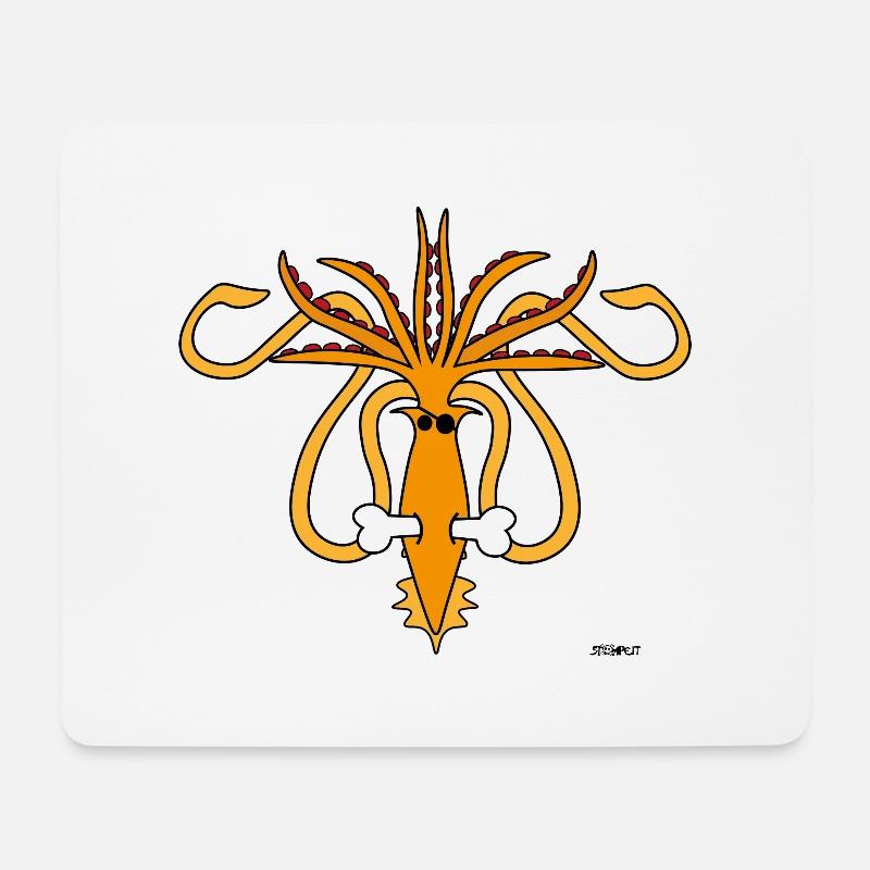 Kraken o' Roger - Mousepad (Querformat) - Weiß