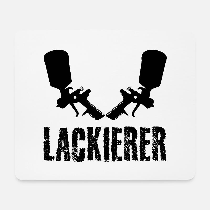 Lackierer - Mousepad (Querformat) - Weiß
