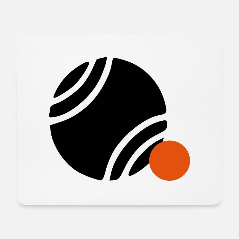 PETANQUE KUGEL - Mousepad (Querformat) - Weiß