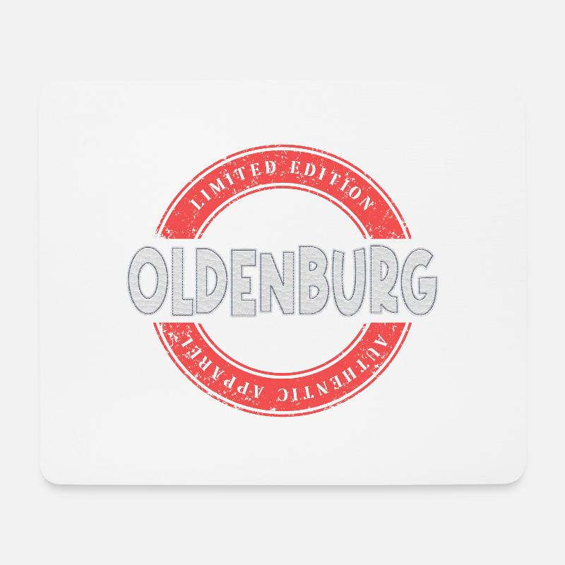 Oldenburg Deutschland Stadt Skyline Heimat Liebe - Mousepad (Querformat) - Weiß