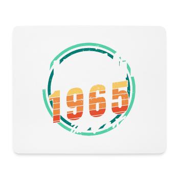 Vintage 1965 Hemd für Herren Frauen 58 Jahre 58. - Mousepad (Querformat) - Weiß - Vorne