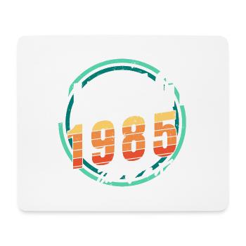 Vintage 1985 Hemd für Herren Frauen 38 Jahre 38. - Mousepad (Querformat) - Weiß - Vorne