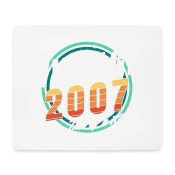 Vintage 2007 Shirt für Herren Damen 16 Jahre alt 16. - Mousepad (Querformat) - Weiß - Vorne