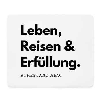 Rentner im Ruhestand - Mousepad (Querformat) - Weiß - Vorne