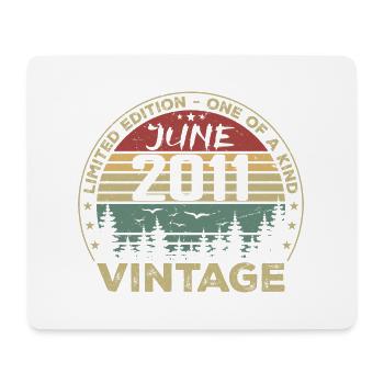 Gift June 2011 Birthday June 2011 June 2011 - Mouse Pad (horizontal) - white - Front