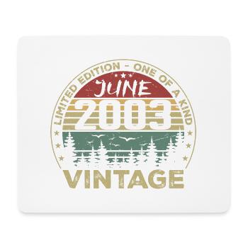 Gift June 2003 Birthday June 2003 June 2003 - Mouse Pad (horizontal) - white - Front
