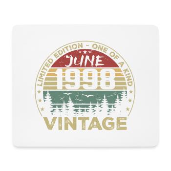 Cadeau Juin 1998 Anniversaire Juin 1998 Juin 1998 - Tapis de souris (format paysage) - blanc - Devant
