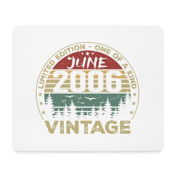 Gift June 2006 Birthday June 2006 June 2006 - Mouse Pad (horizontal) - white - Front