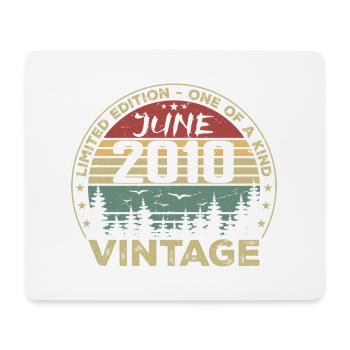 Gift June 2010 Birthday June 2010 June 2010 - Mouse Pad (horizontal) - white - Front