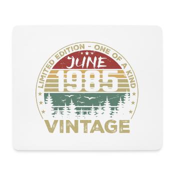 Cadeau Juin 1985 Anniversaire Juin 1985 Juin 1985 - Tapis de souris (format paysage) - blanc - Devant