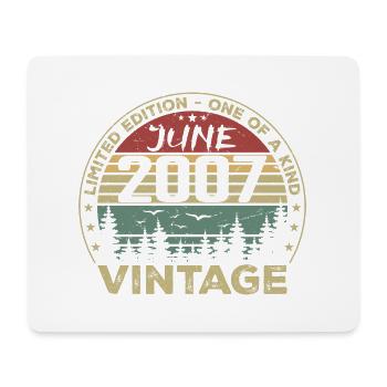 Gift June 2007 Birthday June 2007 June 2007 - Mouse Pad (horizontal) - white - Front