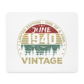 Cadeau Juin 1940 Anniversaire Juin 1940 Juin 1940 - Tapis de souris (format paysage) - blanc - Devant