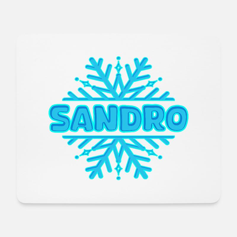 Sandro - Mousepad (Querformat) - Weiß