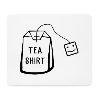 Tea Shirt Funny Graphic - Mouse Pad (horizontal) - white - Front