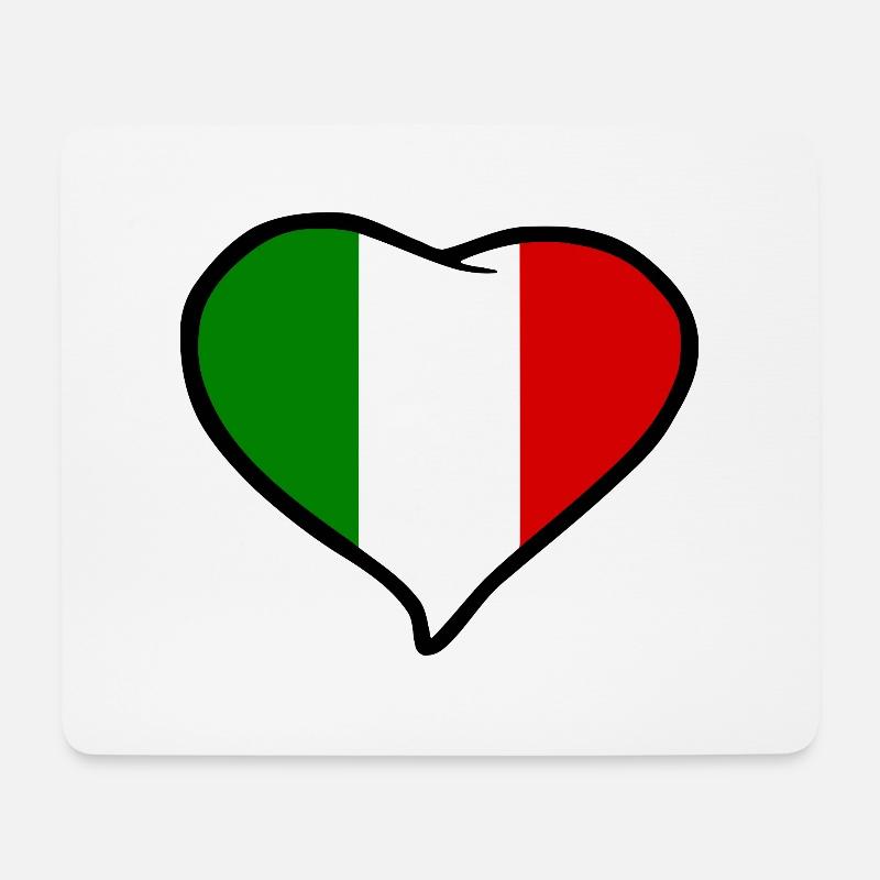Italien flagge - Mousepad (Querformat) - Weiß