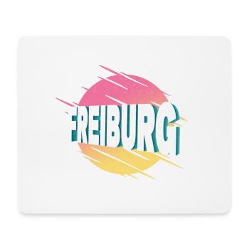 Freiburg Deutschland Stadt Schrift Vintage Retro - Mousepad (Querformat) - Weiß - Vorne