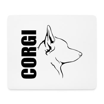 CORGI Profile Dogs Dog Wilsigns - Mouse Pad (horizontal) - white - Front