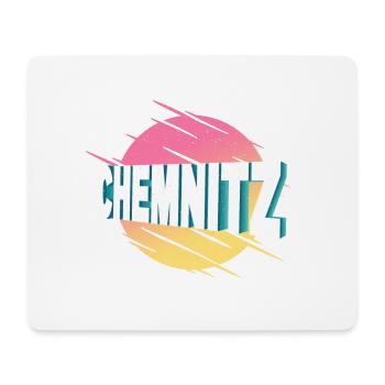 Chemnitz Germany City Font Vintage Retro - Mouse Pad (horizontal) - white - Front