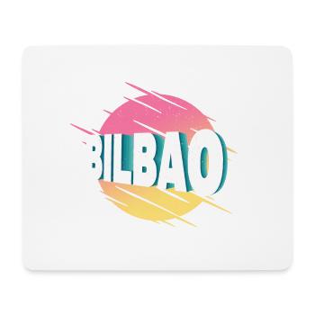 Bilbao Spain City Font Vintage Retro - Mouse Pad (horizontal) - white - Front