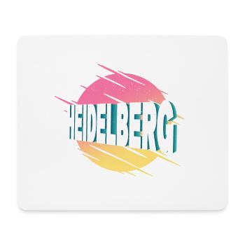 Heidelberg Deutschland Stadt Schrift Vintage Retro - Mousepad (Querformat) - Weiß - Vorne