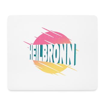 Heilbronn Deutschland Stadt Schrift Vintage Retro - Mousepad (Querformat) - Weiß - Vorne