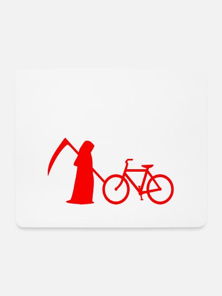 Fahrrad Mountainbike Hobby Fahrradfahren - Mousepad (Querformat) - Weiß