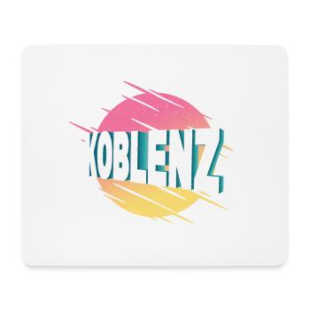 Koblenz Germany City Font Vintage Retro - Mouse Pad (horizontal) - white - Front