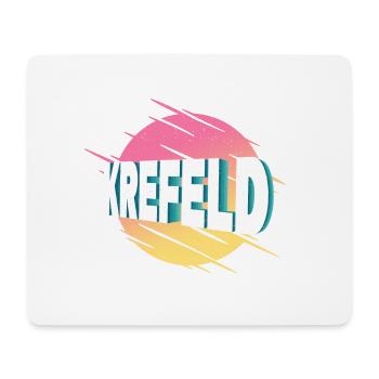 Krefeld Deutschland Stadt Schrift Vintage Retro - Mousepad (Querformat) - Weiß - Vorne