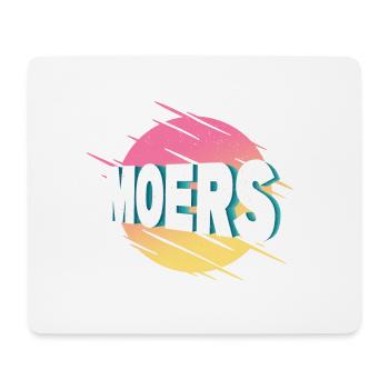 Moers Deutschland Stadt Schrift Vintage Retro - Mousepad (Querformat) - Weiß - Vorne