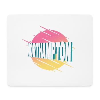 Northampton England United Kingdom City Font - Mouse Pad (horizontal) - white - Front