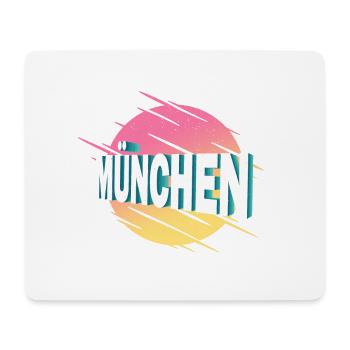Munich Germany City Font Vintage Retro - Mouse Pad (horizontal) - white - Front