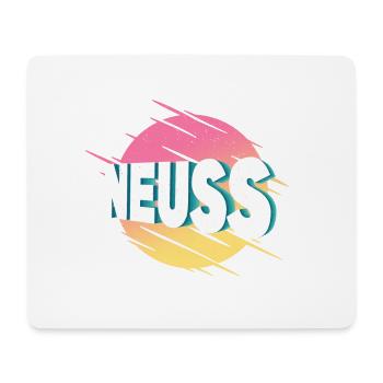 Neuss Allemagne City Font Vintage Rétro - Tapis de souris (format paysage) - blanc - Devant