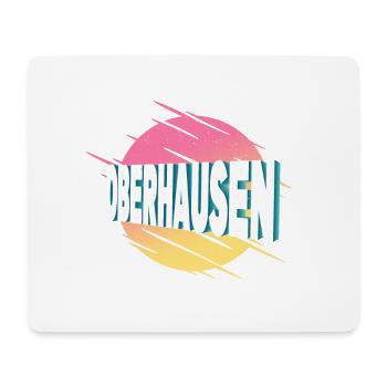 Oberhausen Allemagne City Font Vintage Rétro - Tapis de souris (format paysage) - blanc - Devant