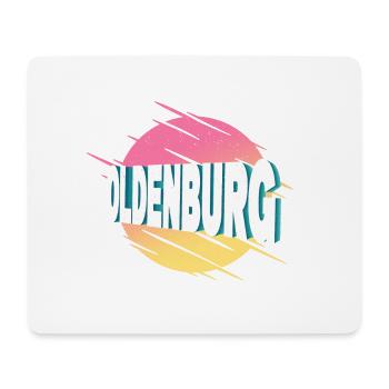 Oldenburg Germany City Font Vintage Retro - Mouse Pad (horizontal) - white - Front
