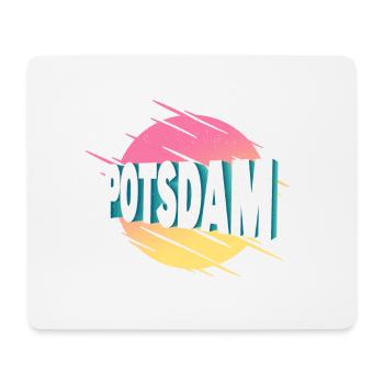 Potsdam Germany City Font Vintage Retro - Mouse Pad (horizontal) - white - Front