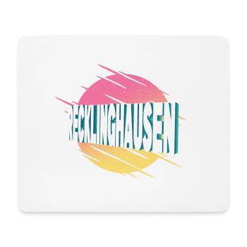 Recklinghausen Deutschland Schrift Vintage Retro - Mousepad (Querformat) - Weiß - Vorne