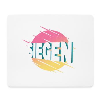 Siegen Allemagne City Font Vintage Retro - Tapis de souris (format paysage) - blanc - Devant