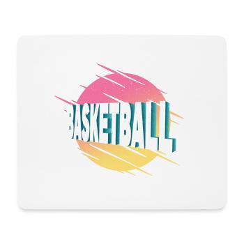 Basketball Basketballer Sport Vintage Retro - Mouse Pad (horizontal) - white - Front
