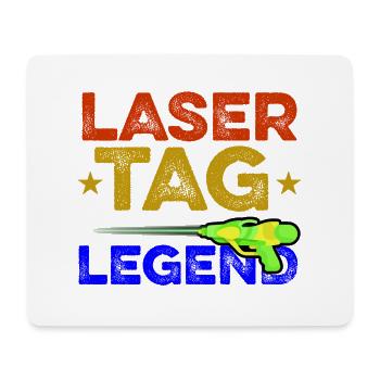 Most Valuable Lasertag Legend Lasergame Lasertag P - Mousepad (Querformat) - Weiß - Vorne
