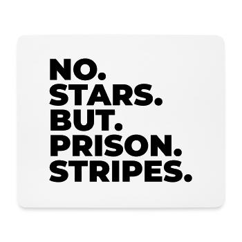 PAS DE PEINE VEDETTE CONDAMNÉ STRIPING PRISON MOBILE - Tapis de souris (format paysage) - blanc - Devant