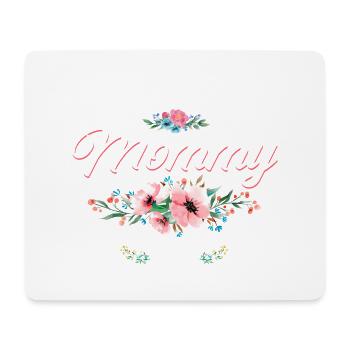Mein neuer Name ist Mama, 1. Mal Mama EST 2023 - Mousepad (Querformat) - Weiß - Vorne