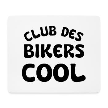 club des bikers cool - Tapis de souris (format paysage) - blanc - Devant
