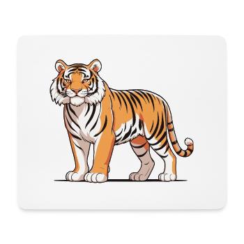 Tiger - Animal Design - Mouse Pad (horizontal) - white - Front