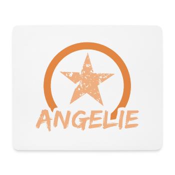Angelie comme prénom - Tapis de souris (format paysage) - blanc - Devant