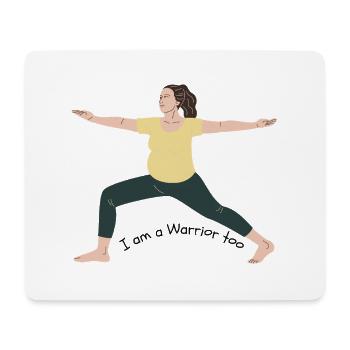 Warrior Too the Left - Mouse Pad (horizontal) - white - Front