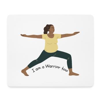 Krieger zu der Rechten - Mousepad (Querformat) - Weiß - Vorne