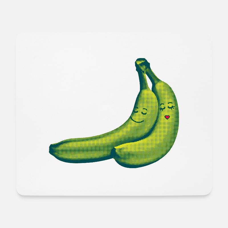 BANANA LOVE - Mouse Pad (horizontal) - white