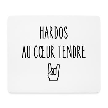 hardos au cœur tendre - Tapis de souris (format paysage) - blanc - Devant