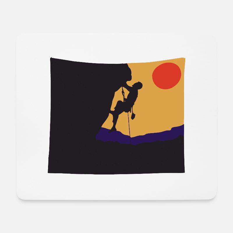 Rock Climbing - Mouse Pad (horizontal) - white